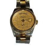 Roary mens havana quarts gents bracelet watch