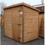 Ex-display 7x5 superior height pent shed, Standard 16mm Nominal Cladding