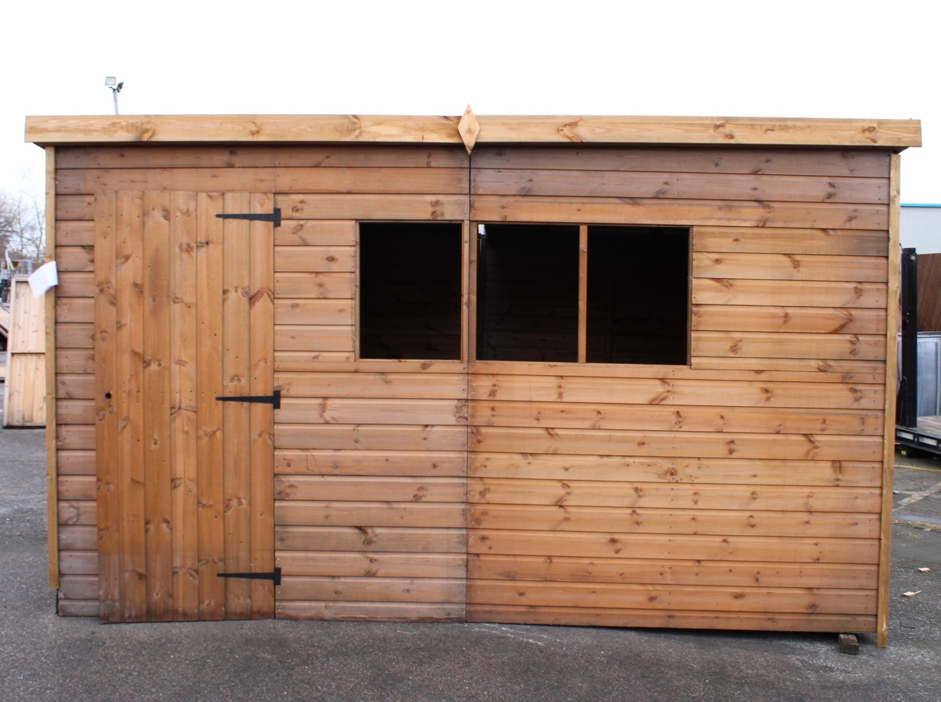 12x8 superior height pent shed, Standard 16mm Nominal Cladding - Image 3 of 5