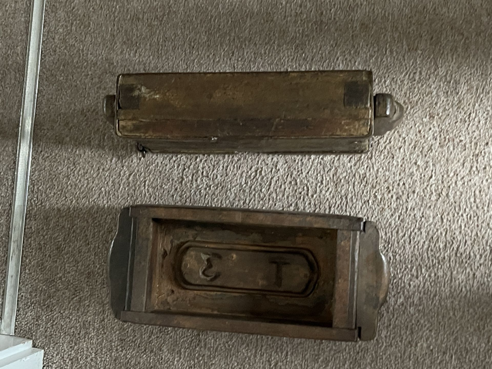 Antique brick moulds wooden - Image 3 of 6