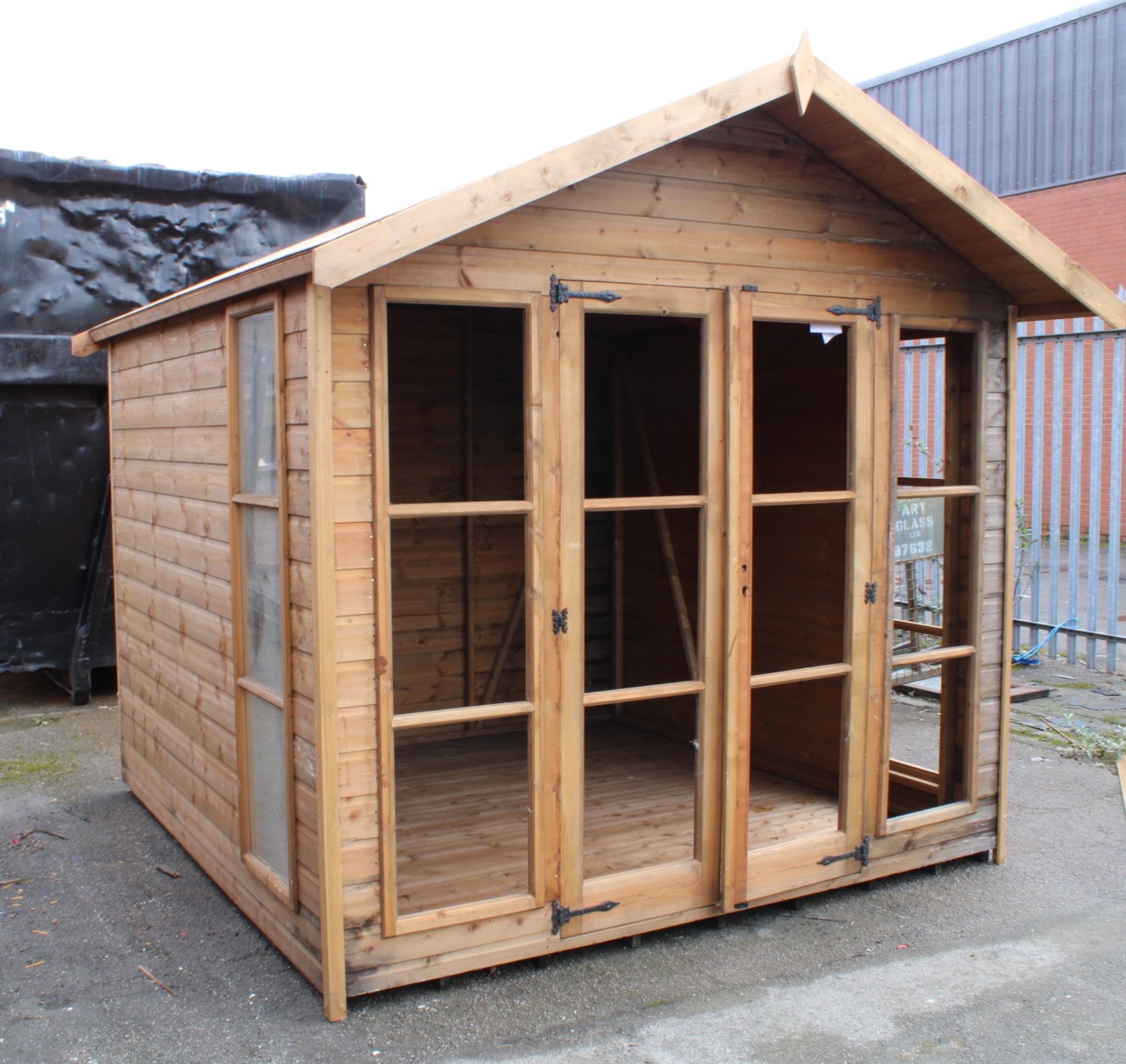 8x8 'ascot' summerhouse shed, Standard 16mm Nominal Cladding RRP £2,172