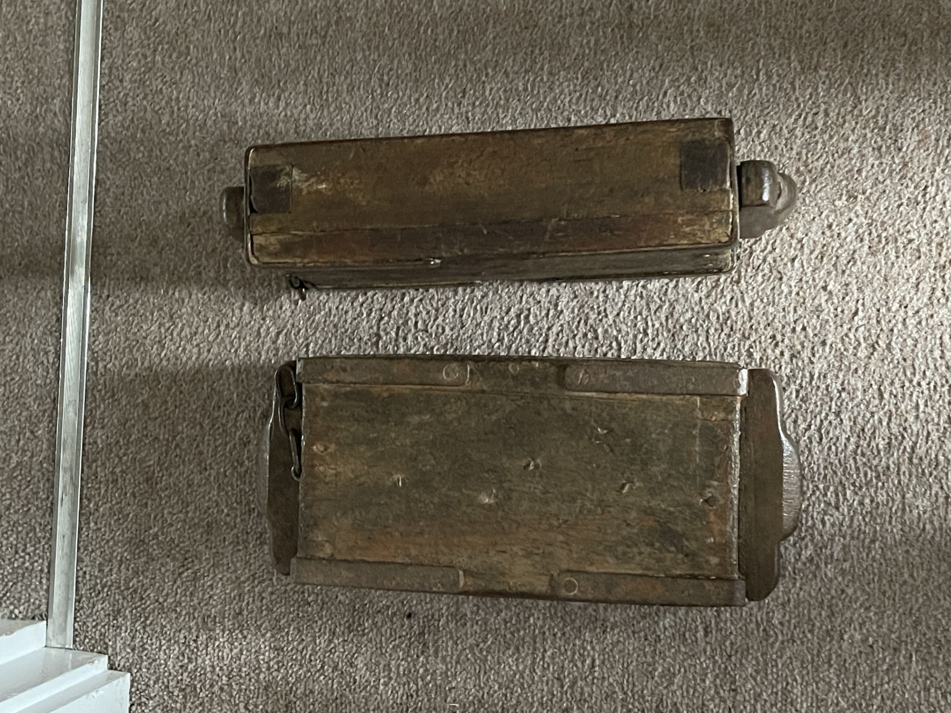 Antique brick moulds wooden - Image 5 of 6