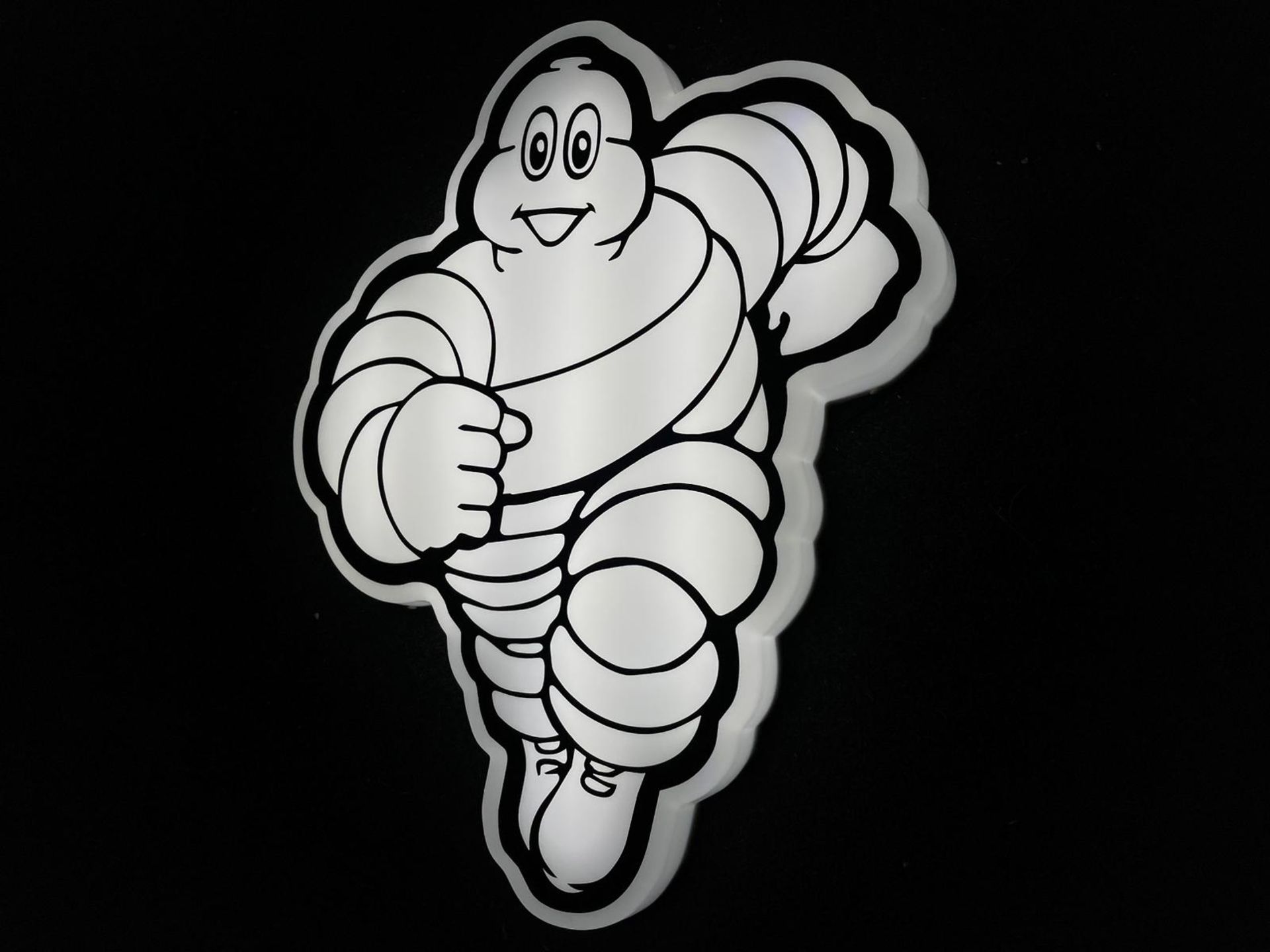 Michelin man illuminated sign