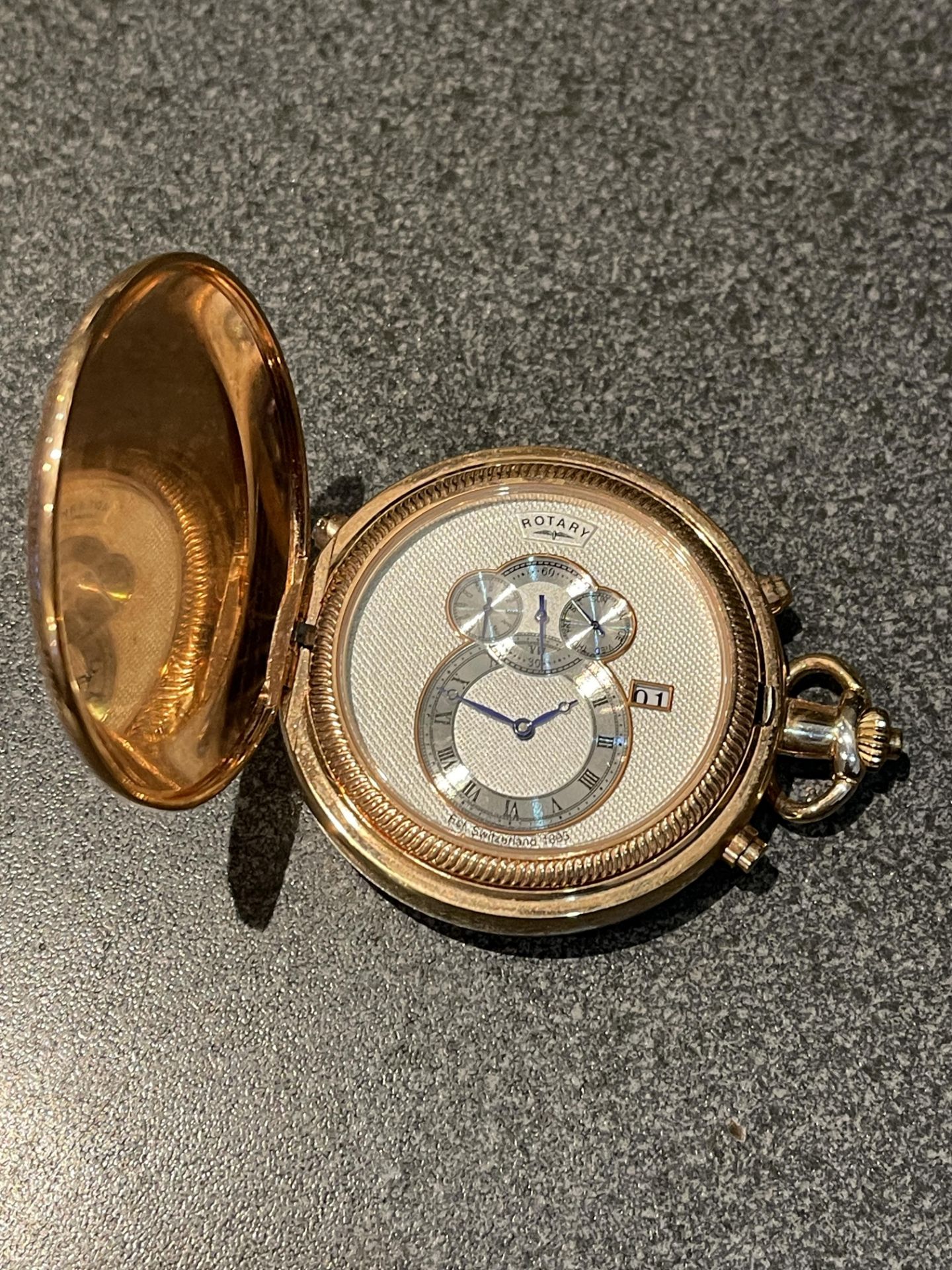 Rotary pocket watch automatic working