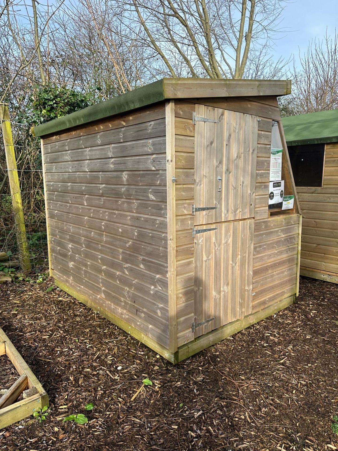 Ex-display 8x6 pressure-treated potting shed timber building, premier 19mm Nominal - Image 2 of 5