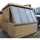 8x6 Exdisplay potting shed, Standard 16mm Nominal Cladding RRP£1,500