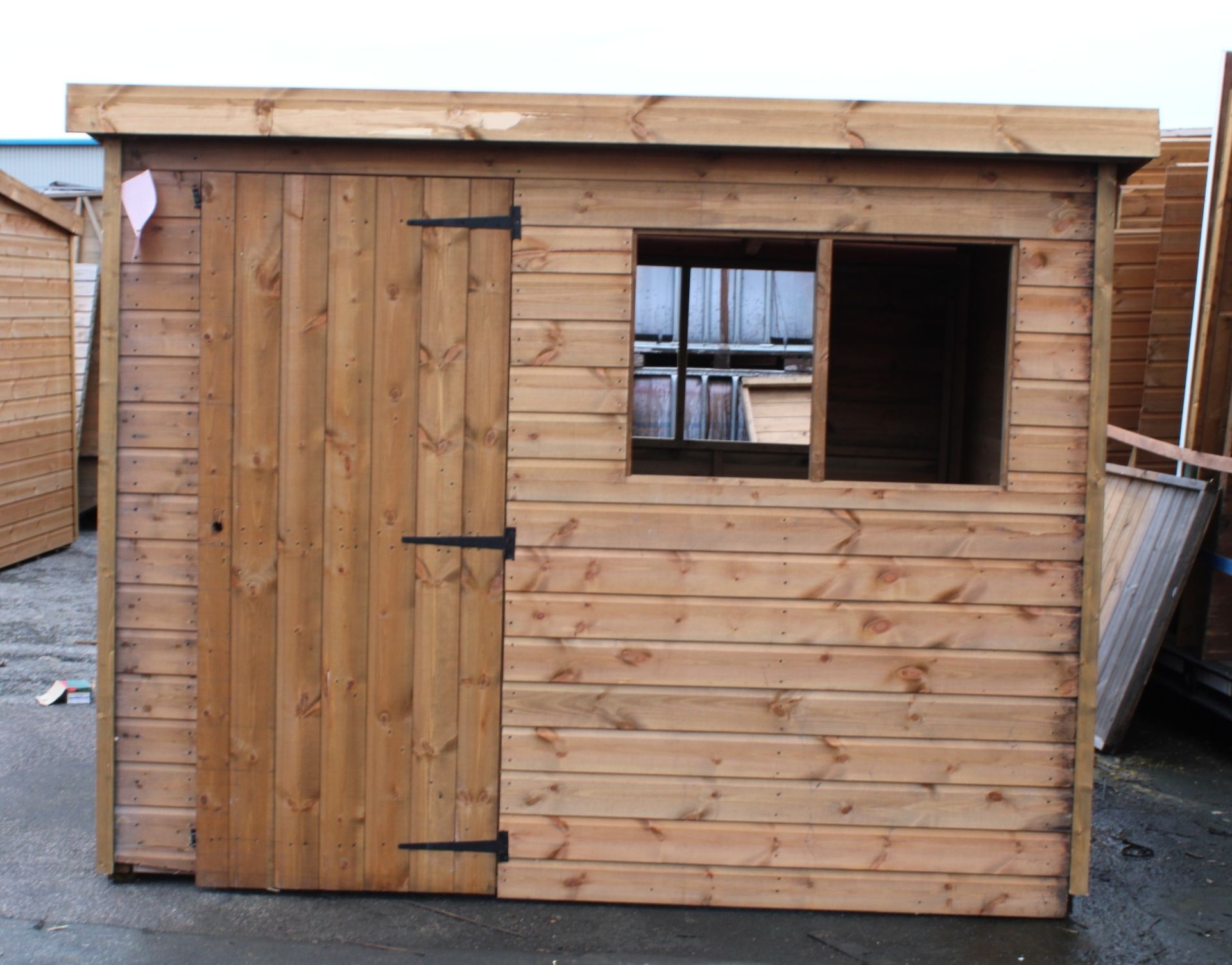 8x6 standard pent shed with extra windows in the rear, Standard 16mm Nominal Cladding