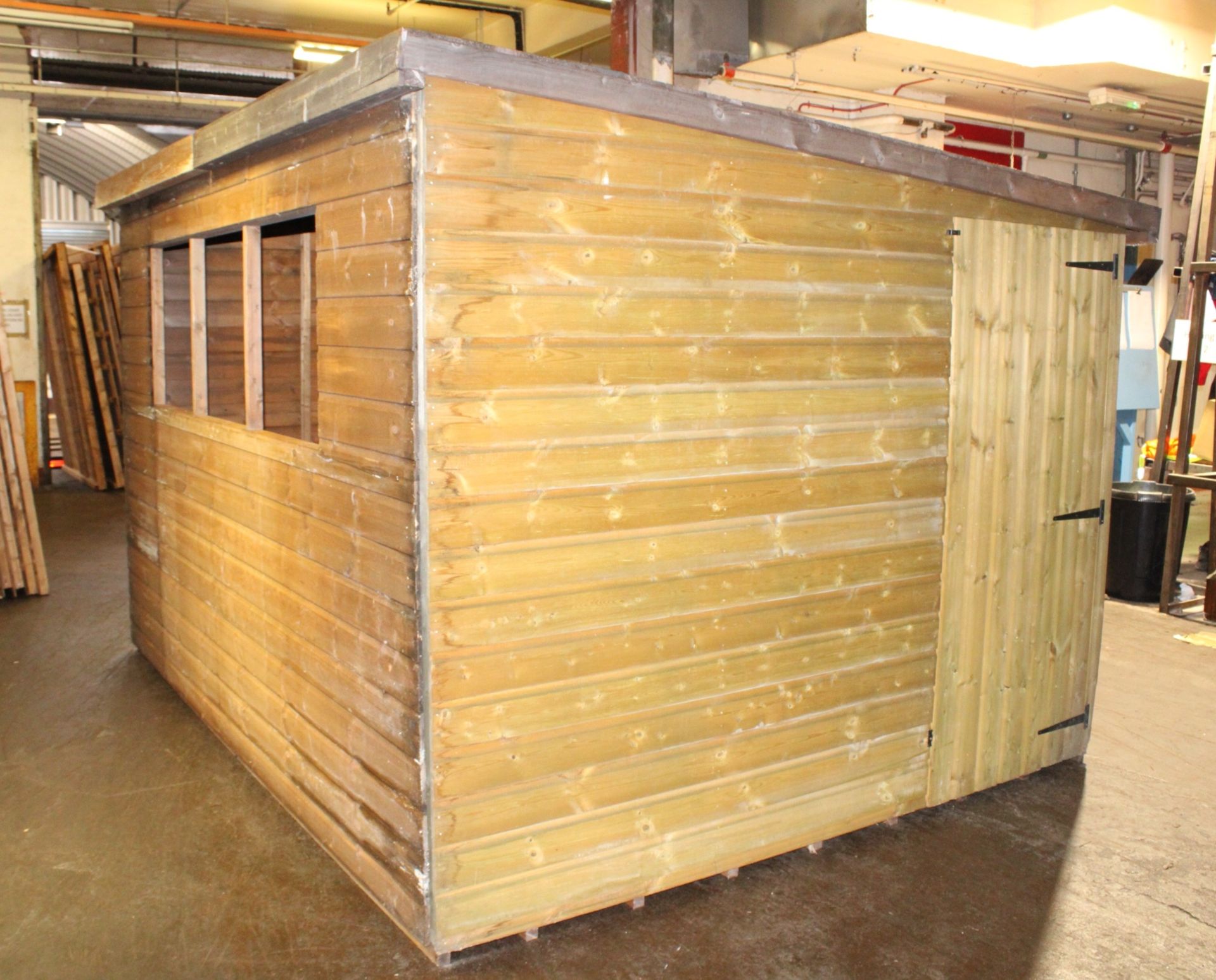 10x8 Standard pent shed, Ex-display, Standard 16mm Nominal Cladding&nbsp;