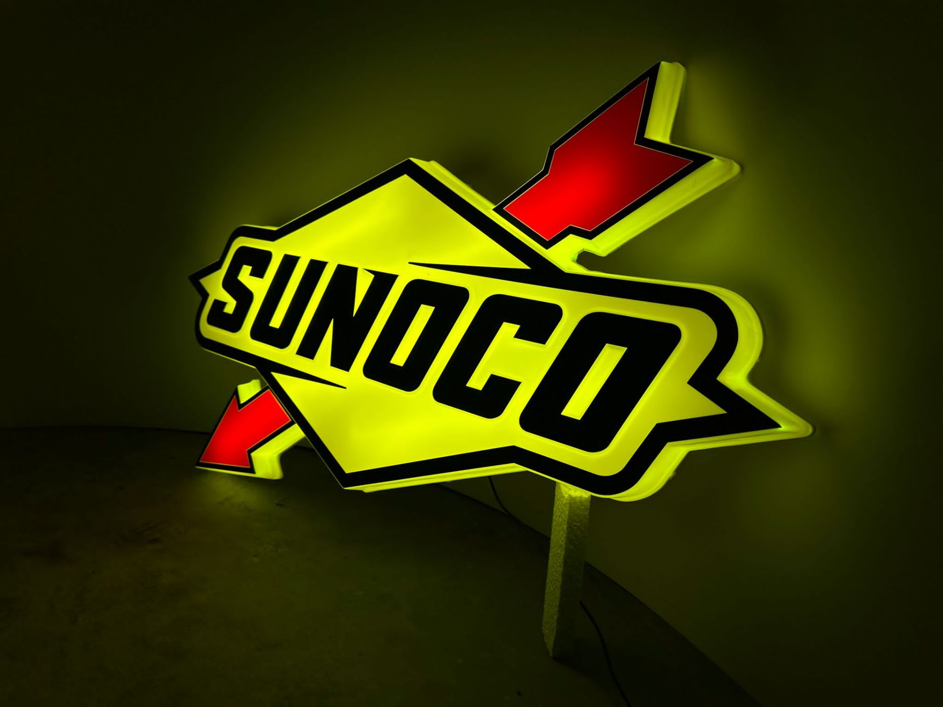 Sunoco illuminated sign - Bild 2 aus 6