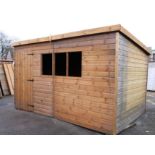12x8 superior height pent shed, Standard 16mm Nominal Cladding
