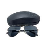 Hugo Boss Sunglasses gold plated aviators with case surplus stock xdemo