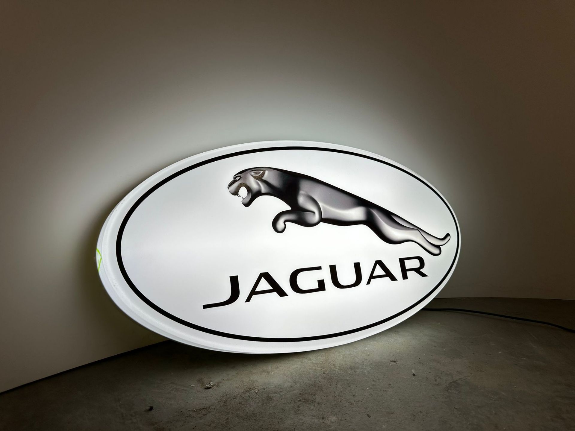 jaguar sign illuminated