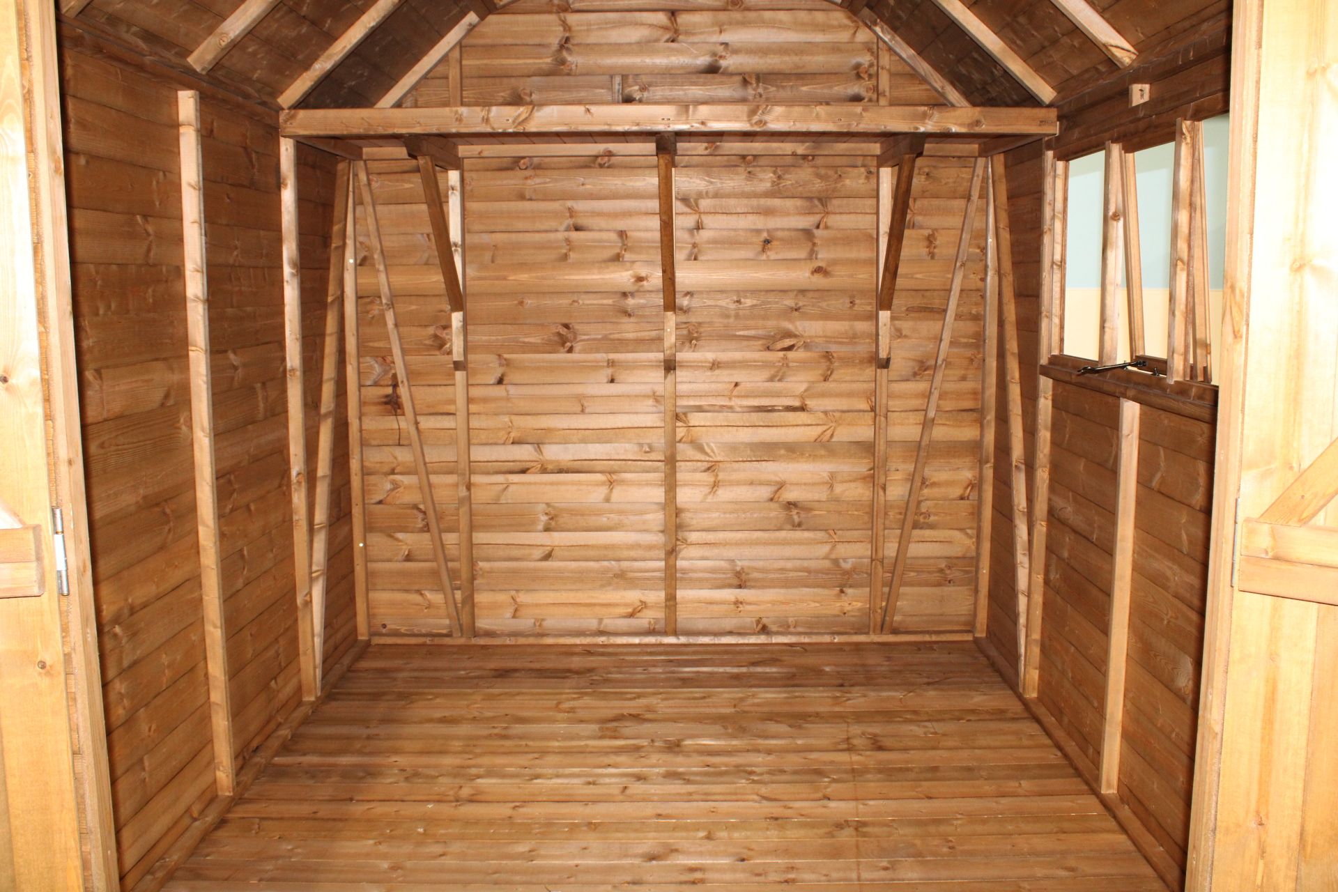 10x8 BRAND NEW barn shed, Standard 16mm Nominal Cladding RRP £2,077 - Image 3 of 9