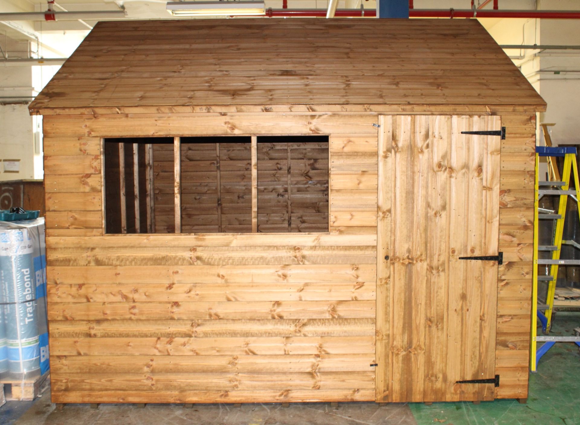 10x10 Brand New Apex Shed (Also any door position with or without windows), Standard