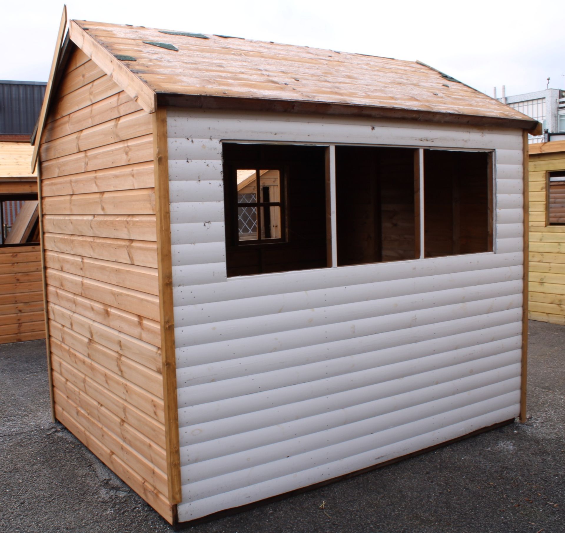 8x6 superior height apex shed, Standard 16mm Nominal Cladding RRP£1,006 - Image 4 of 4