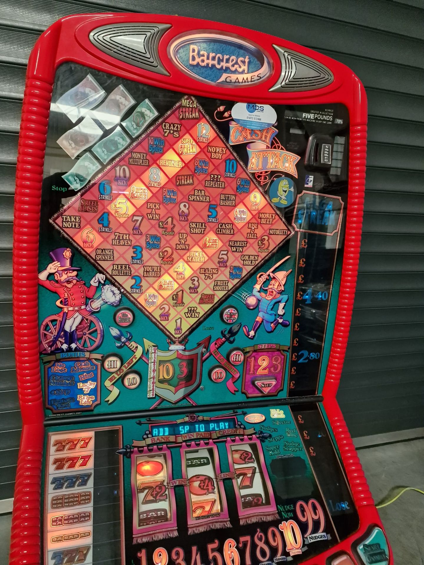 Gaming machine Cash attack pub fruitmachine10p play and 5 jack pot coin operated - Image 4 of 8