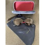 Gucci ladies sunglasses demon from a private jet charter. with case and cloth