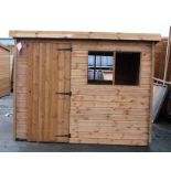 8x6 standard pent shed with extra windows in the rear, Standard 16mm Nominal Cladding RRP £ 960