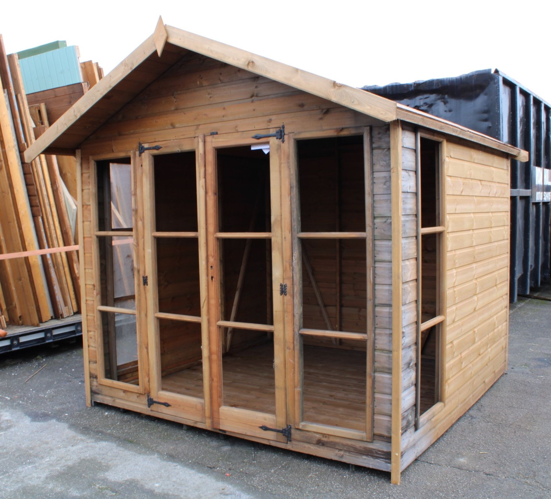 4 9/2 8x8 'ascot' summerhouse shed, Standard 16mm Nominal Cladding - Image 3 of 3