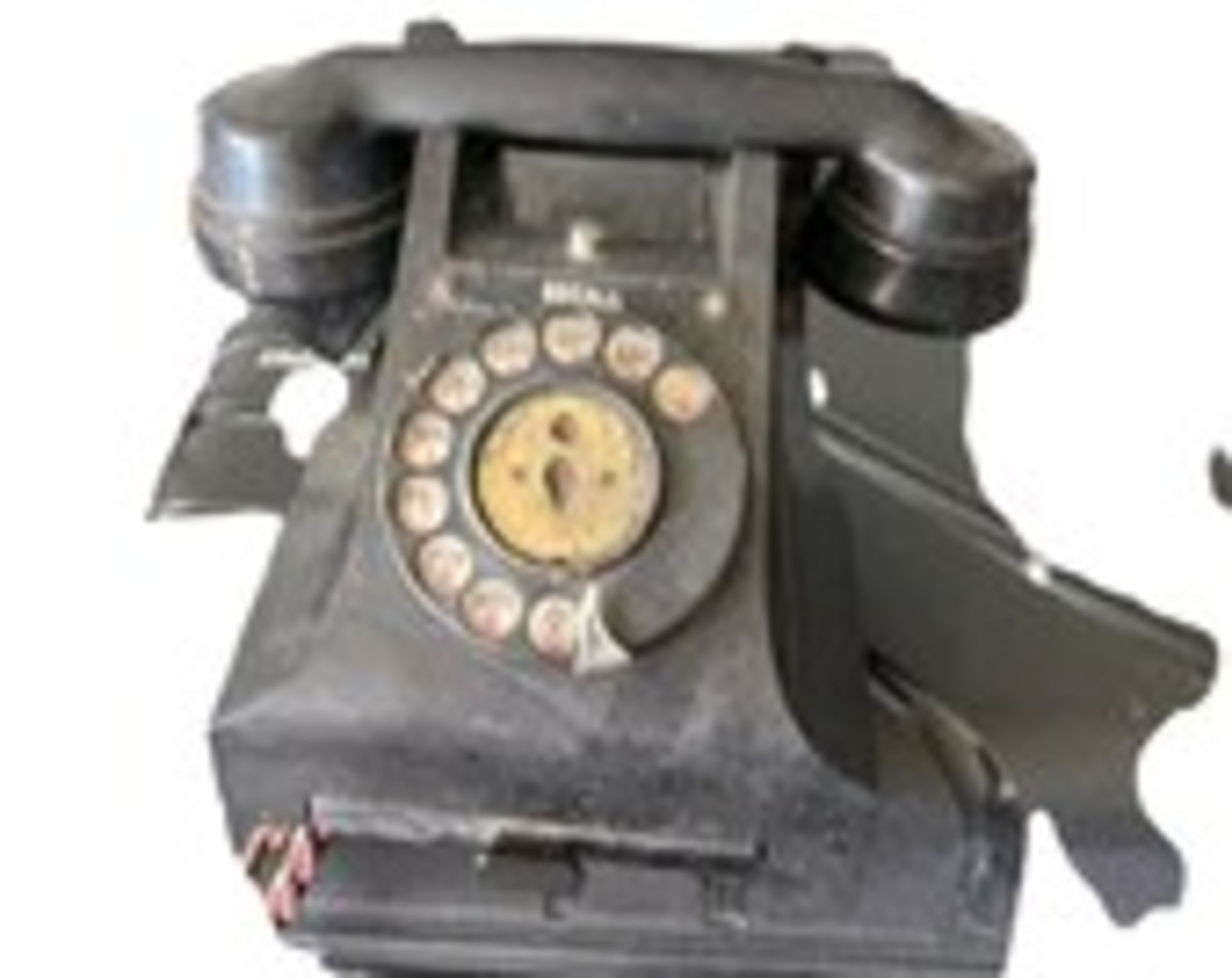 1956 GPO bakelite matt black dial telephone - Image 2 of 2