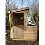 8x6 pressure-treated potting shed timber building, premier 19mm Nominal Cladding RRP£ 2,160