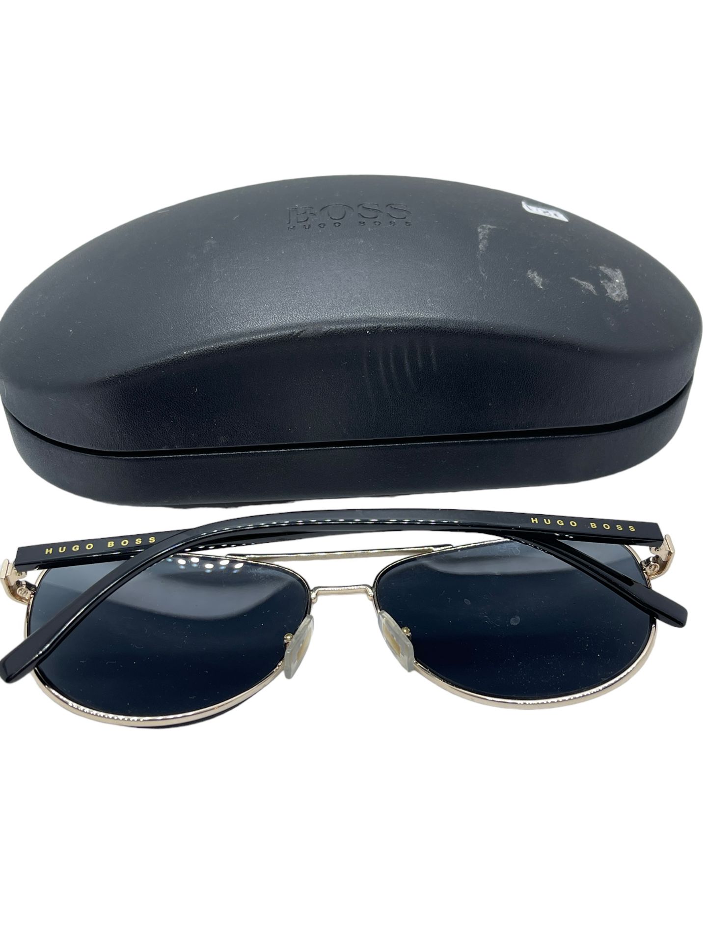 Hugo Boss Sunglasses gold plated aviators with case surplus stock xdemo