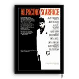 Al Pachino Scarface film illuminated sign film