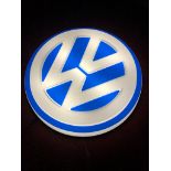 VW illuminated sign