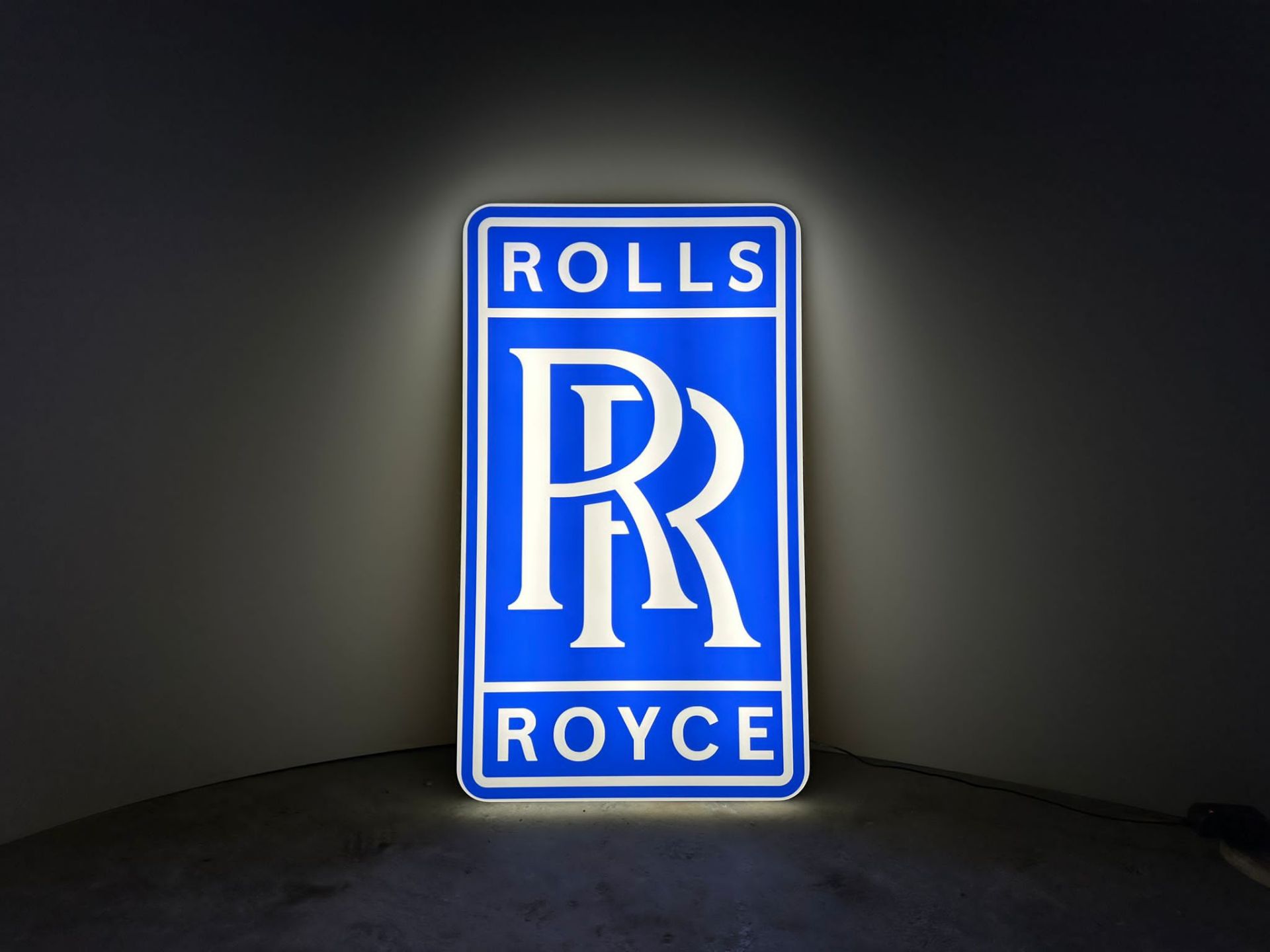 Rolls Royce illuminated sign
