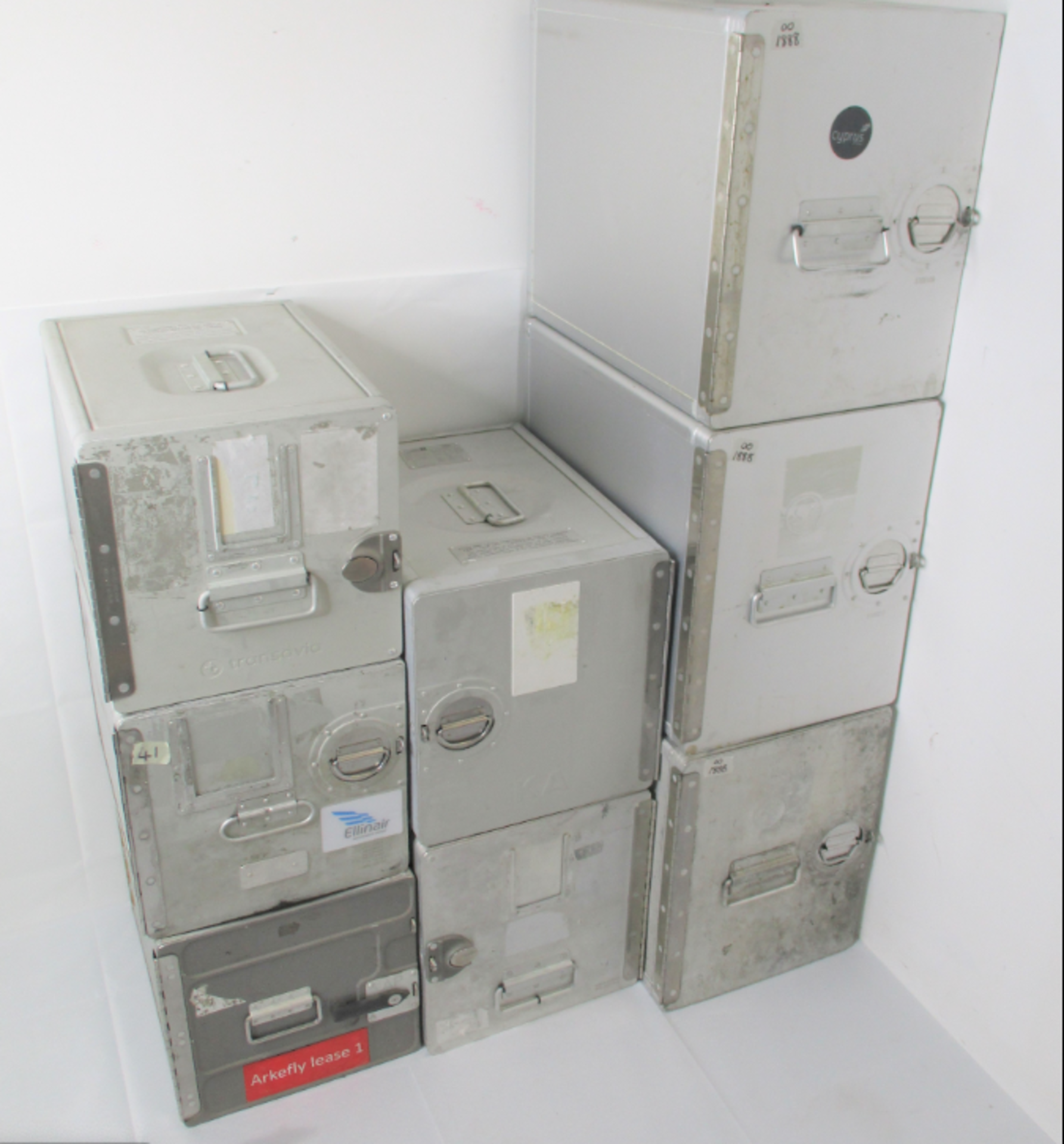 Aircraft Galley Metal Stowage with content practical and memorable storage