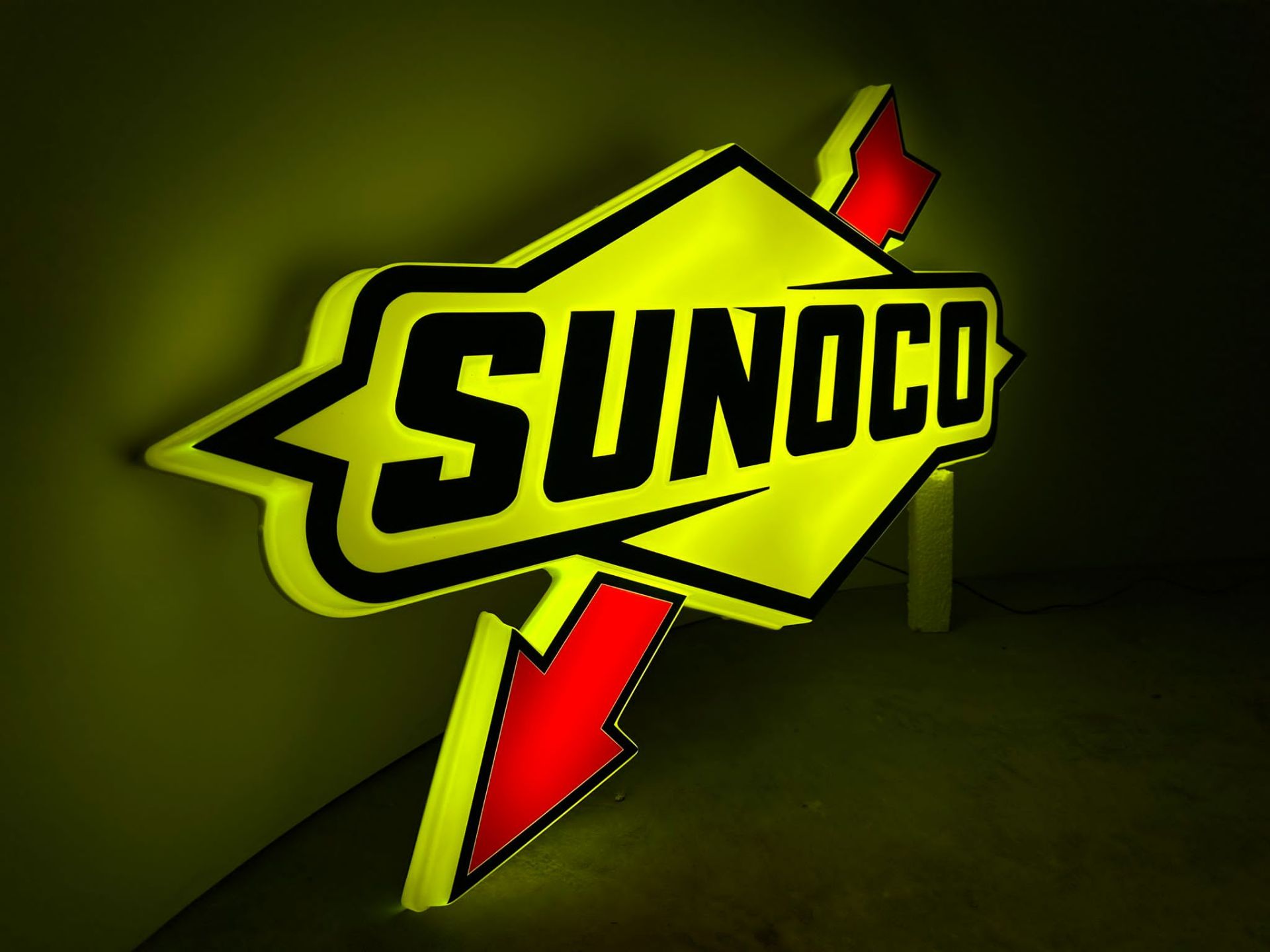 Sunoco illuminated sign - Bild 3 aus 6