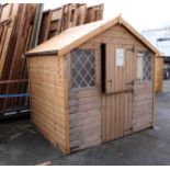 13 8/9 5x7 summer cabin apex shed, Standard 16mm Nominal Cladding RRP£ 960