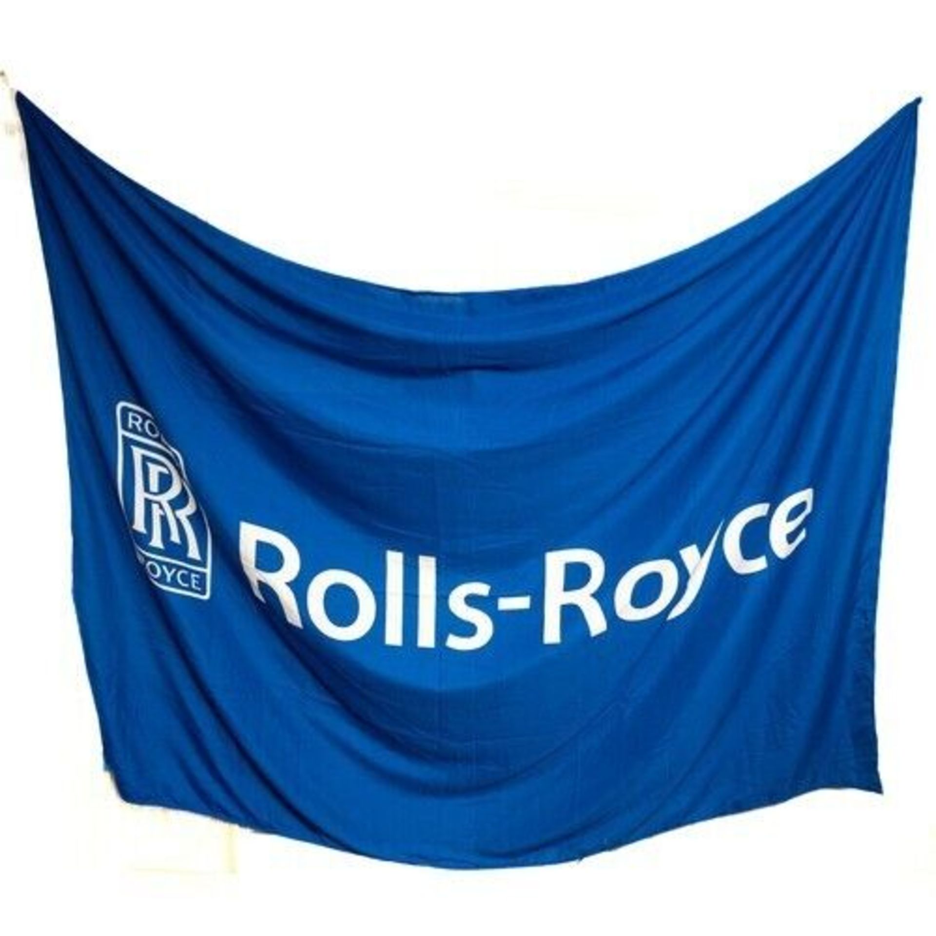 Rolls Royce flag, in brand new condition, with metal clasps, approx 6ft x 8ft - Image 2 of 3