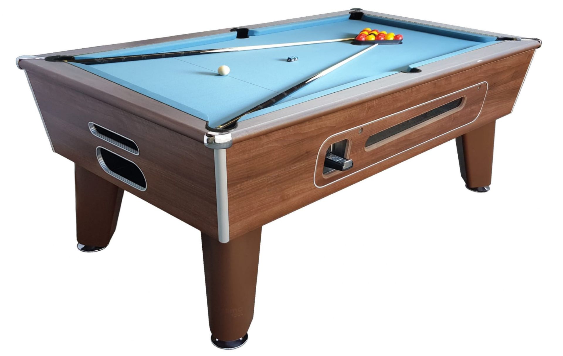 Barline pool table available in 6*3. Coin-operated and free play. Choice of cloth colors. - Image 2 of 3