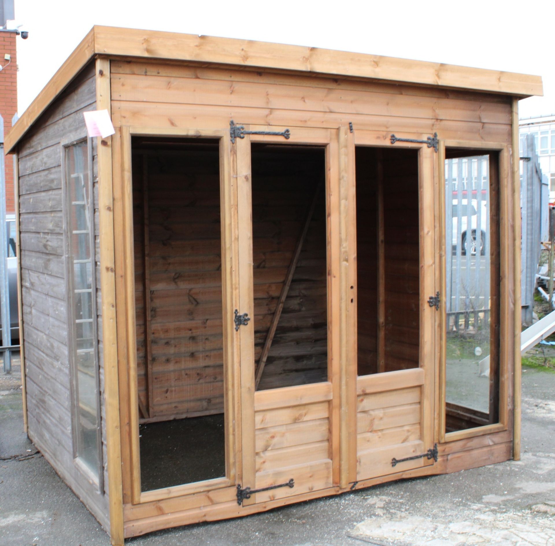 8x6 'clumber' summerhouse timber shed building, Standard 16mm Nominal Cladding RRP£ 2,640 - Bild 4 aus 4