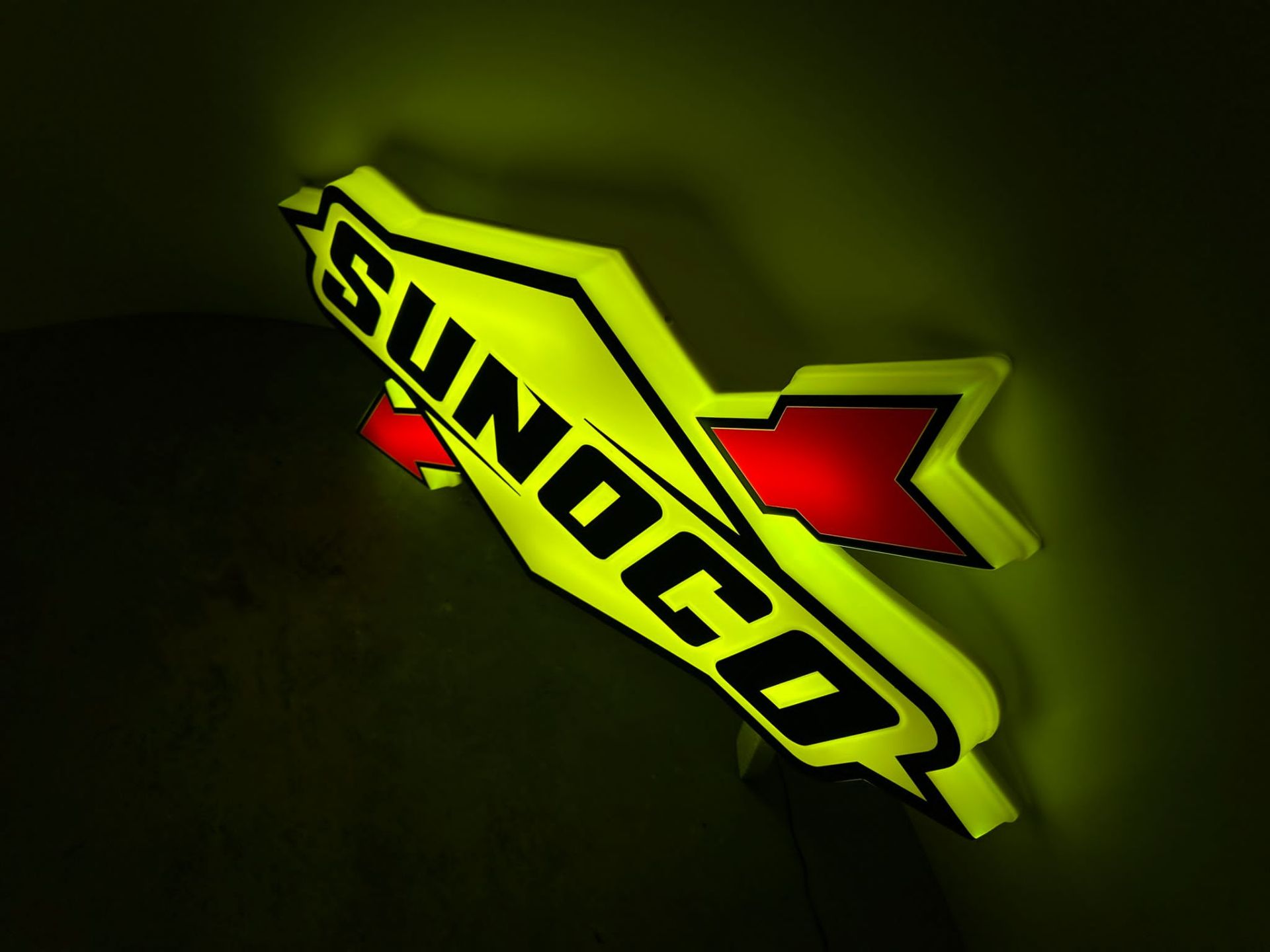 Sunoco illuminated sign - Bild 4 aus 6