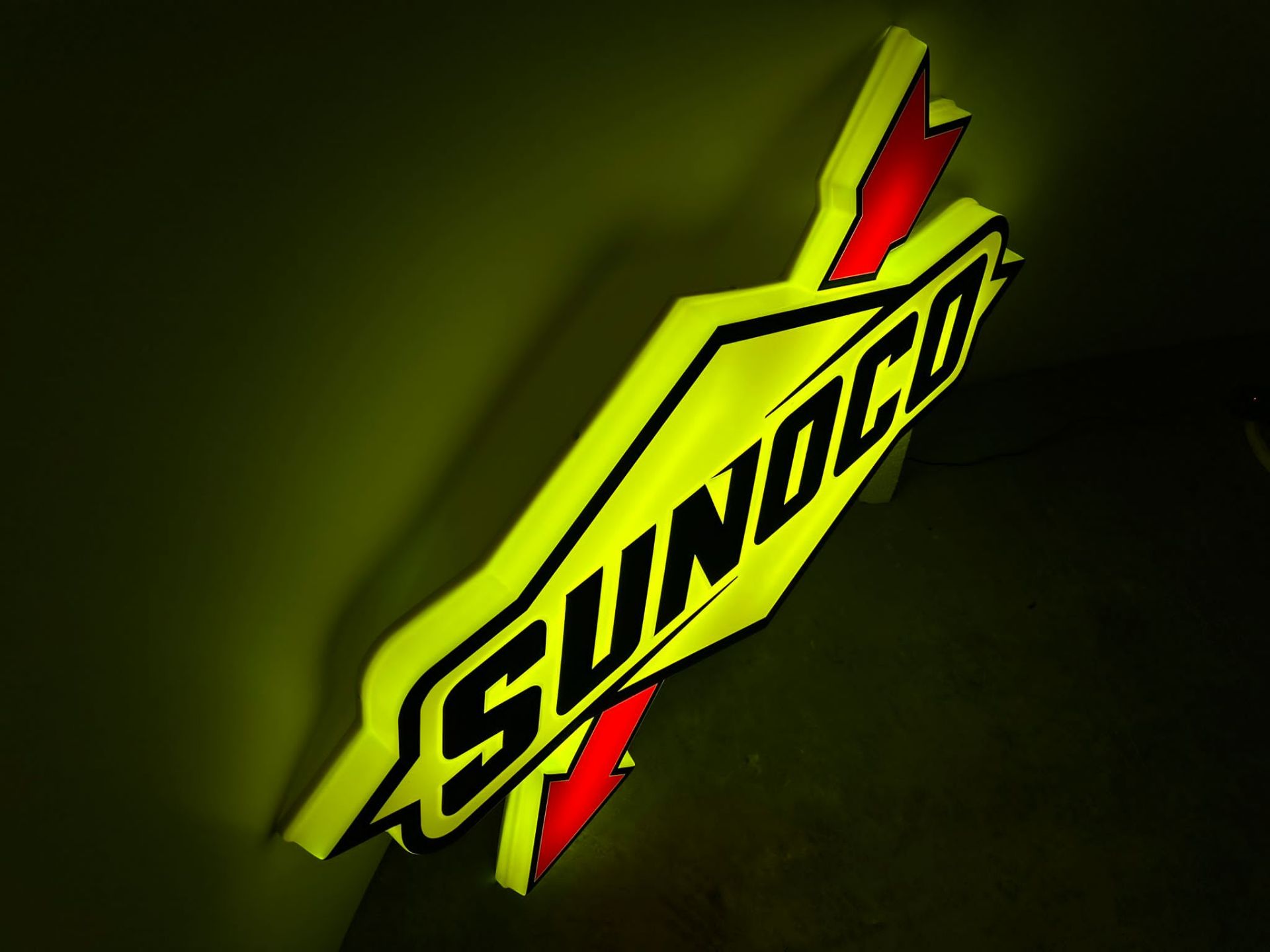 Sunoco illuminated sign - Bild 6 aus 6
