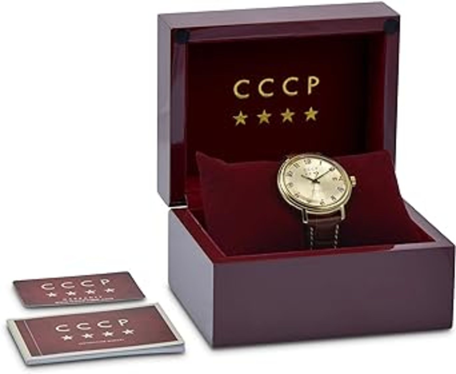 CCCP Men's CP-7021-03 Heritage Analog Display Automatic Self-Wind Brown Watch - Image 7 of 7