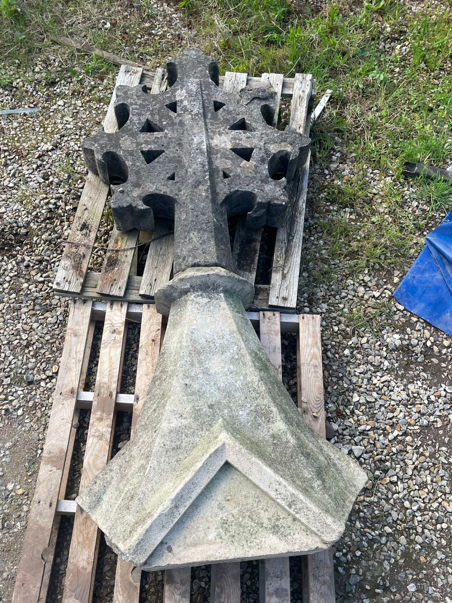 Celtic Church Cross Capital 18th Century chruch - Image 3 of 3