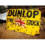 Dunlop Enamel sign 6ft by 5 ft
