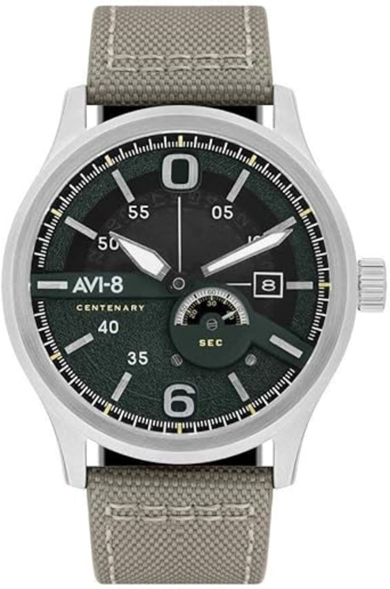 AVI-8 Men's Analog Japanese Quartz Watch with Leather Strap AV-4061-01 - Bild 2 aus 5