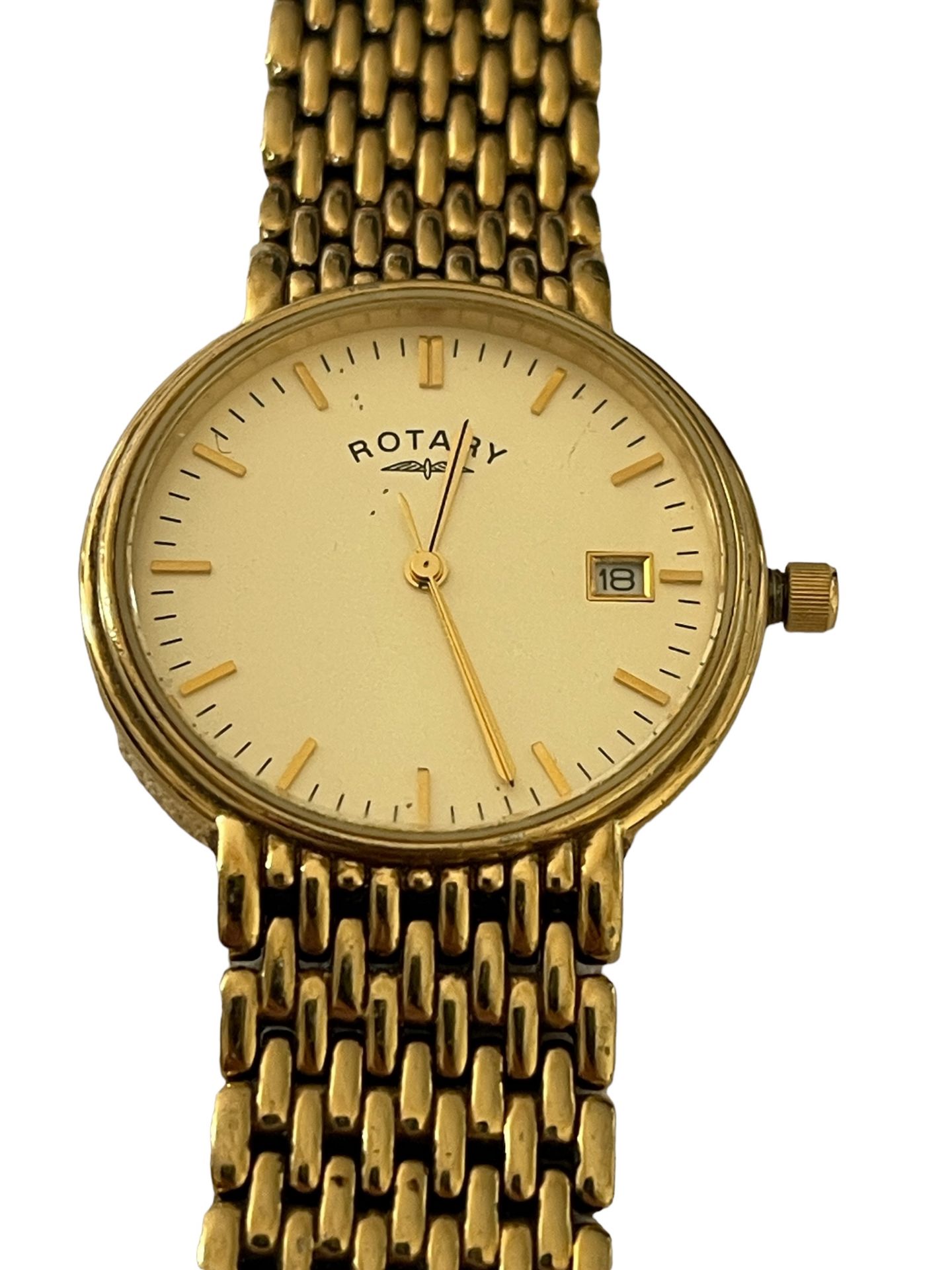 Rotary gents watch gold-plated