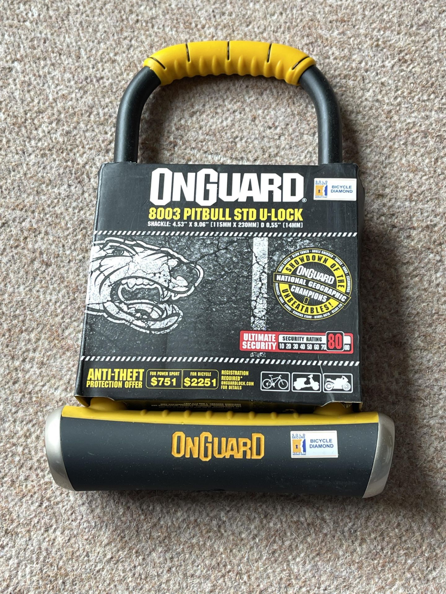 OnGuard Bike lock - Image 3 of 4