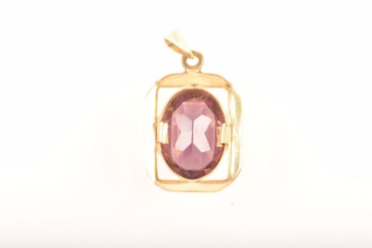 A yellow metal mounted rose quartz Buddha pendant, unmarked, together with a 9ct yellow gold and - Image 14 of 19