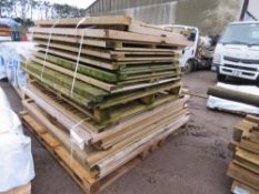 PACK OF UNTREATED HIT AND MISS CLADDING BOARDS 1.75M LENGTH X 100MM WIDTH APPROX.