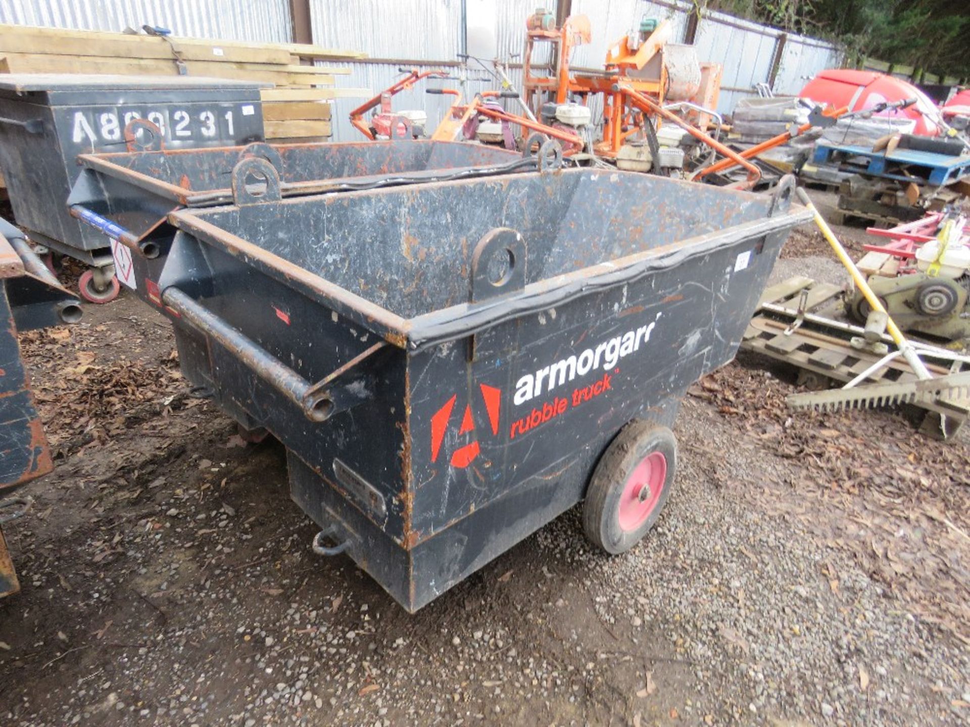 2 X ARMORGARD HEAVY DUTY RUBBER TRUCK BARROWS. - Image 2 of 3