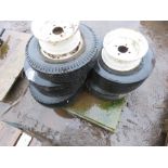 PALLET OF TRAILER WHEELS AND TYRES.