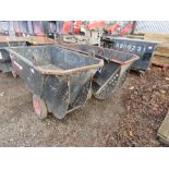 2 X ARMORGARD HEAVY DUTY RUBBER TRUCK BARROWS.