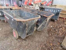 2 X ARMORGARD HEAVY DUTY RUBBER TRUCK BARROWS.