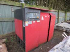 ECOAIR D75 LARGE SIZED PACKAGED AIR COMPRESSOR. SOURCED FROM SITE CLOSURE.